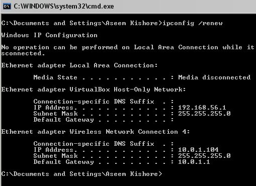 how to do a ipconfig on a mac